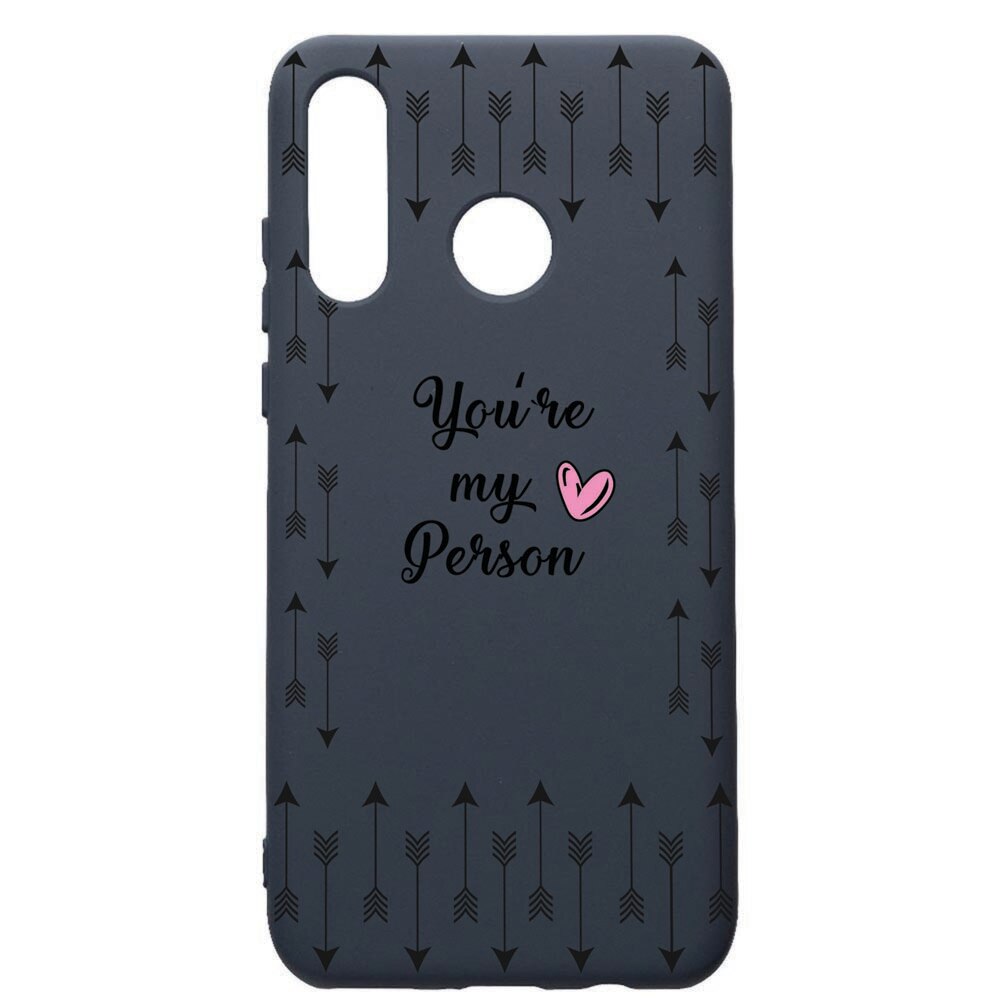 Husa Premium Silicon Compatibila Cu Huawei P30 Lite, My Person, cu interiorul din material textil, protectie camera, Alaskan Blue, PAB3