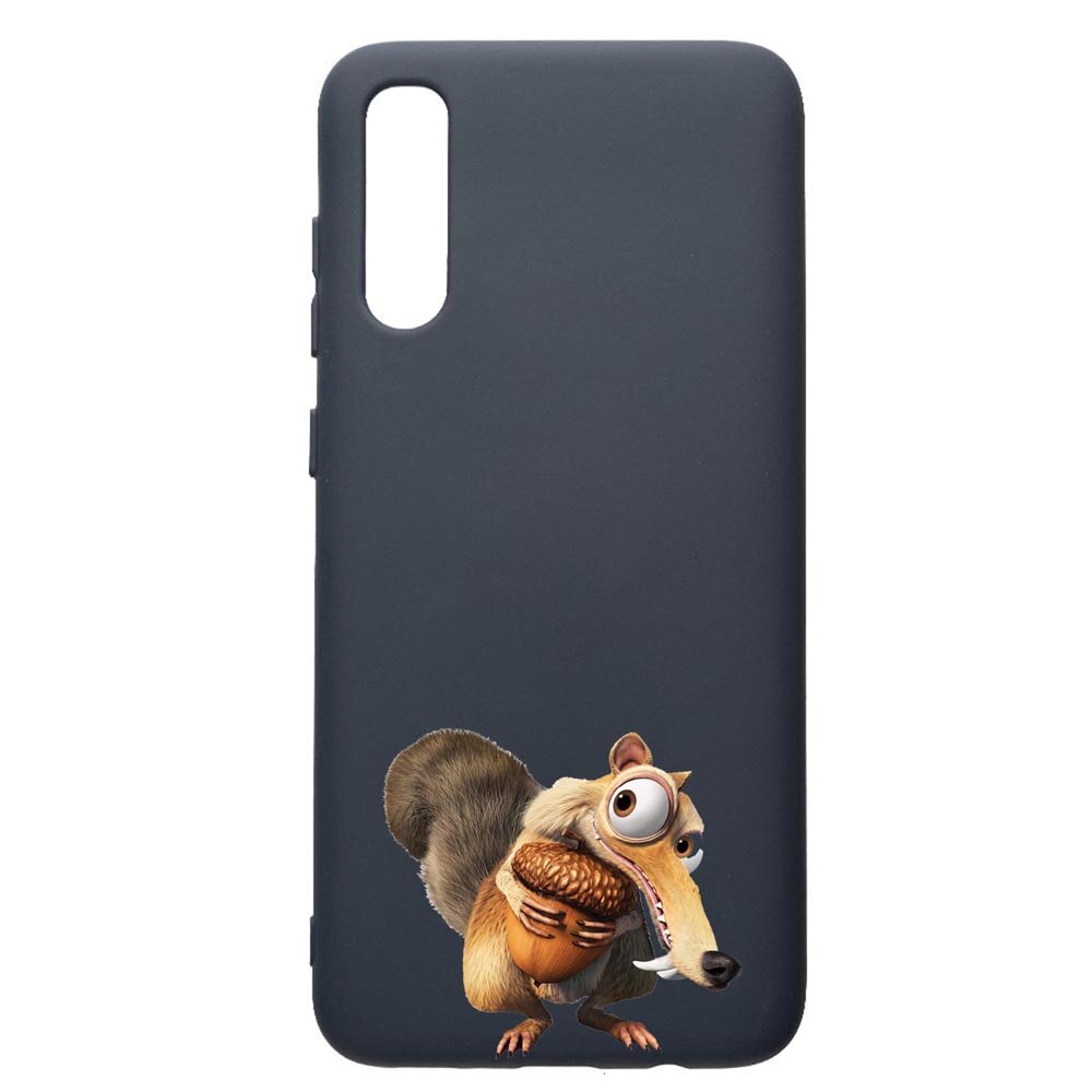 Husa Premium Silicon Compatibila Cu Samsung Galaxy A70, Ice Age Nutty, cu interiorul din material textil, protectie camera, Alaskan Blue, PAB23