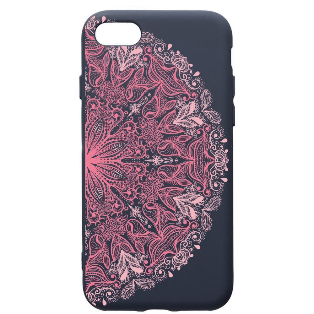 Husa Premium Silicon Compatibila Cu Apple IPhone SE 2 / iPhone 8 / iPhone 7, Lace Pink, cu interiorul din material textil, protectie camera, Alaskan Blue, PAB21