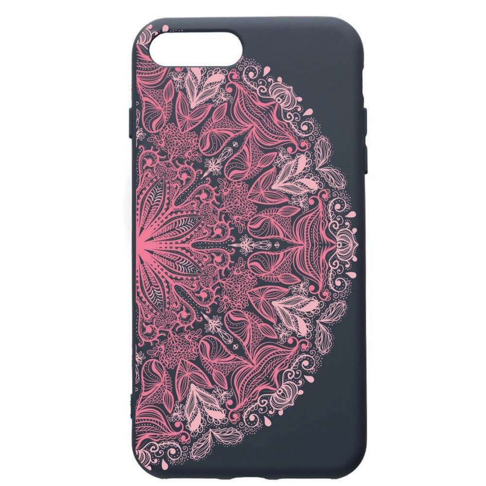 Husa Premium Silicon Compatibila Cu Apple iPhone 8 Plus / iPhone 7 Plus, Lace Pink, cu interiorul din material textil, protectie camera, Alaskan Blue, PAB21