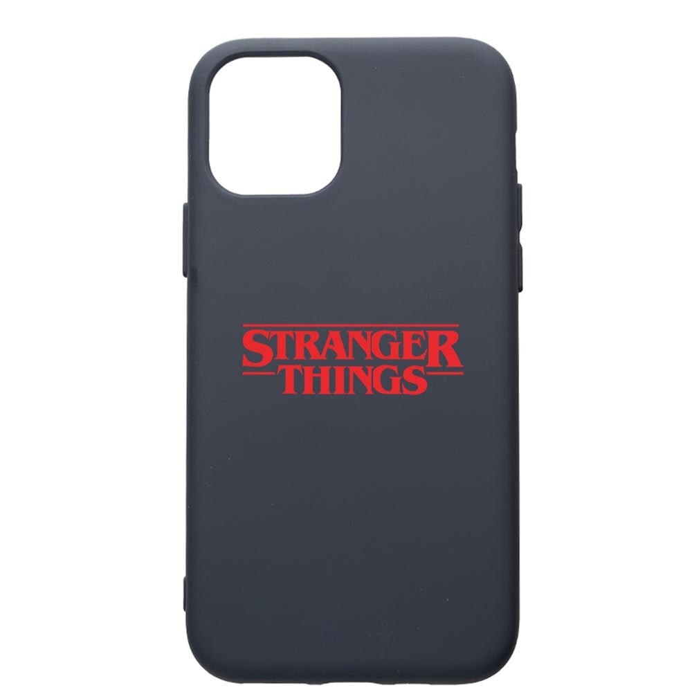 Husa Premium Silicon Compatibila Cu Apple IPhone 12 Mini, Stranger Things, cu interiorul din material textil, protectie camera, Alaskan Blue, PAB721