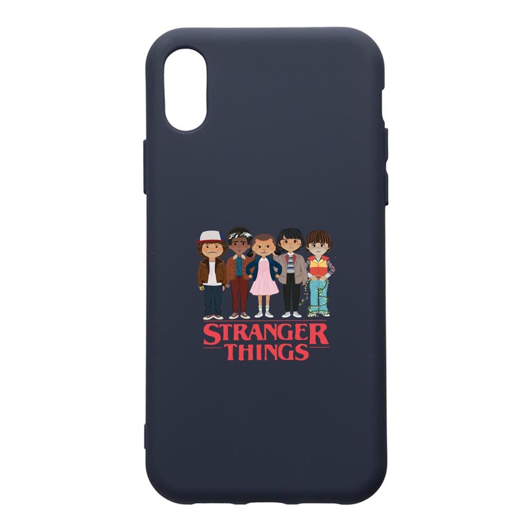 Husa Premium Silicon Compatibila Cu Apple IPhone XR, Stranger Things, cu interiorul din material textil, protectie camera, Alaskan Blue, PAB722