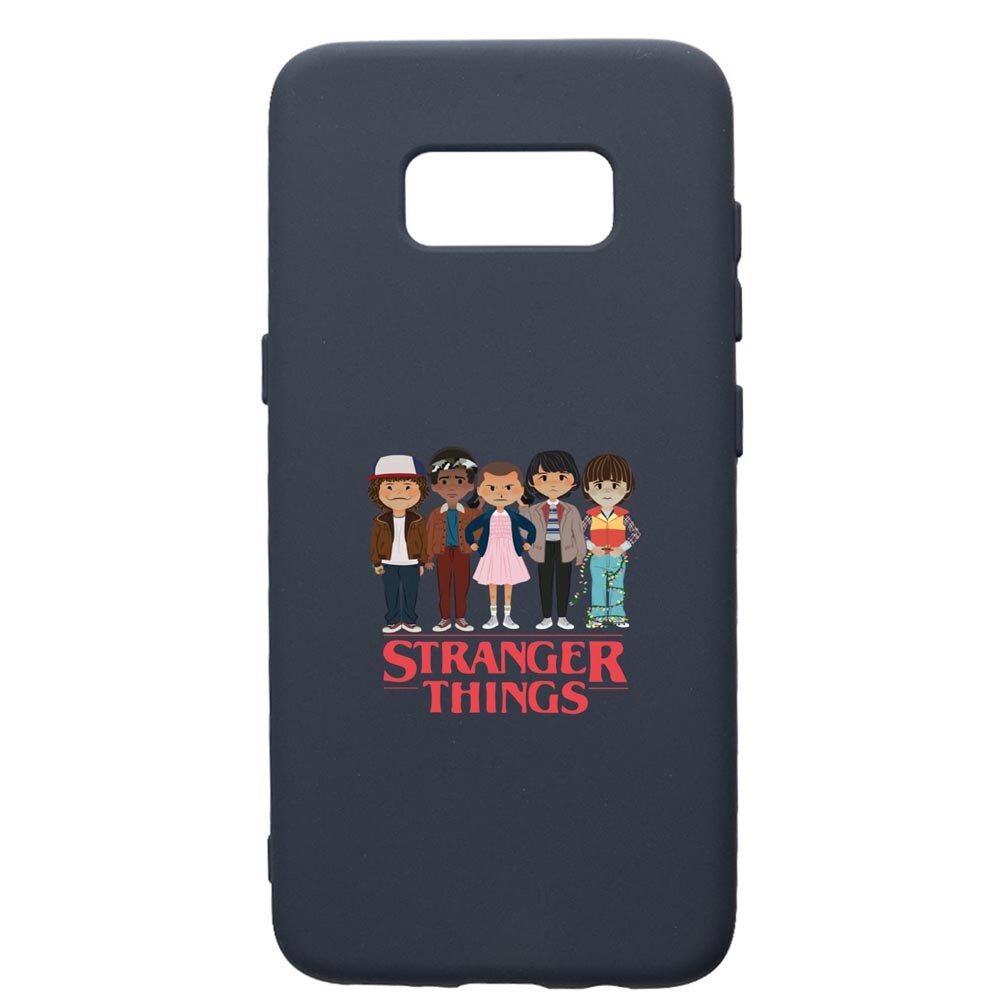 Husa Premium Silicon Compatibila Cu Samsung Galaxy S10E, Stranger Things, cu interiorul din material textil, protectie camera, Alaskan Blue, PAB722