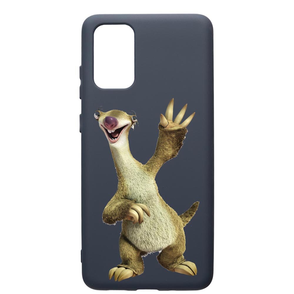 Husa Premium Silicon Compatibila Cu Samsung Galaxy S20 Plus, Ice Age Sid, cu interiorul din material textil, protectie camera, Alaskan Blue, PAB24