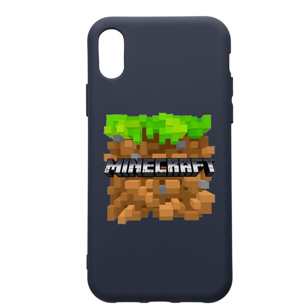 Husa Premium Silicon Compatibila Cu Apple IPhone XR, Minecraft, cu interiorul din material textil, protectie camera, Alaskan Blue, PAB726