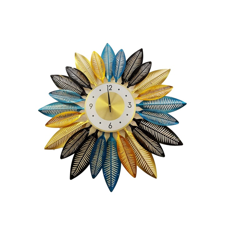 BV H930445 Virág alakú falióra, Gerbera, Silentios, 70 cm
