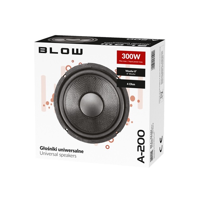 Автомобилен високоговорител Blow A-200, 200 mm, 4 ohm, 150W