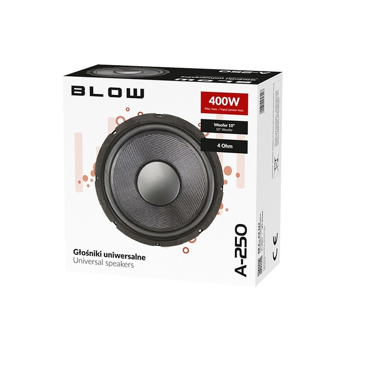 Автомобилен високоговорител Blow A-250, 250 mm, 4 ohm, 200W