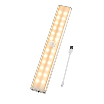 Lampa led inteligenta, senzor de miscare, 19 cm, 1000 mAh, reincarcare USB, pentru dressing, dulap de bucatarie, baie, hol, scari, lumina calda Lampa led inteligenta, senzor de miscare, 19 cm, 1000 mAh, reincarcare USB, pentru dressing, dulap de bucatarie, baie, hol, scari, lumina calda