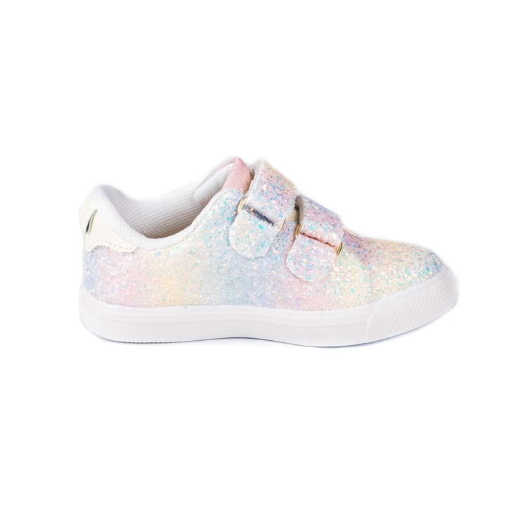 Детски обувки за момиче BiBi Shoes Agility Mini Glitter Rainbow, Розов, 24 EU