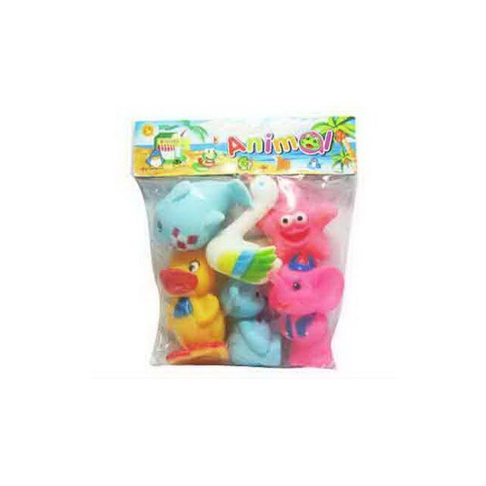 Set Jucarii Zornaitori,Lebada , elefant,rata,pisica,6 piese, Multicolor,3 piese