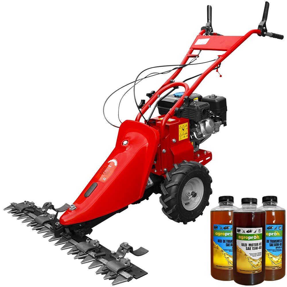 Motocositoare ProGARDEN BT-SM1003, motor 6.5 CP, benzina, 2 viteze, bara cosire mobila 970 mm, 3 l ulei AgroPro