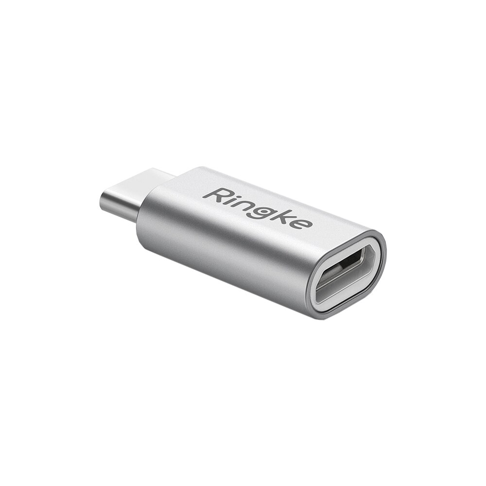 Adaptor Premium Ringke , convertor Micro-USB la Type-C - Silver