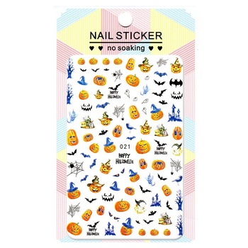 Folie 85 stickere, Lila Rossa, pentru decor unghii, Halloween edition, nail art XF021