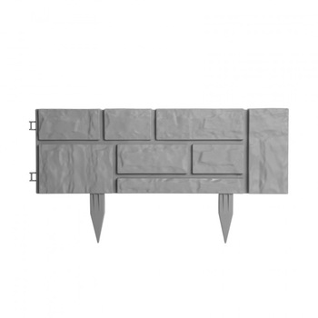 Bordura pentru pat de flori / gard, efect caramida , 59 x 31 x 2 cm, Culoare Gri Bordura pentru pat de flori / gard, efect caramida , 59 x 31 x 2 cm, Culoare Gri