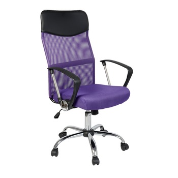 Scaun de birou ergonomic Kring Fit, Mesh, Negru/Mov Scaun de birou ergonomic Kring Fit, Mesh, Negru/Mov