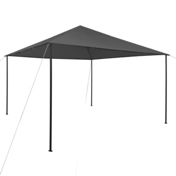Pavilion de gradina, vidaXL, Tesatura/Otel, 4 x 4 x 2,7 m, 180 g/㎡, Antracit Pavilion de gradina, vidaXL, Tesatura/Otel, 4 x 4 x 2,7 m, 180 g/㎡, Antracit