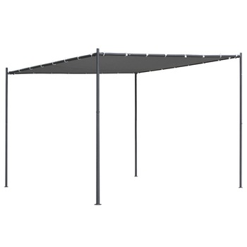 Pavilion cu acoperis inclinat, vidaXL, Poliester, 300 x 300 x 251 cm, 180 g/m², Gri Antracit Pavilion cu acoperis inclinat, vidaXL, Poliester, 300 x 300 x 251 cm, 180 g/m², Gri Antracit