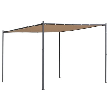 Pavilion cu acoperis inclinat, vidaXL, Poliester, 300 x 300 x 251 cm, 180 g/m², Bej Pavilion cu acoperis inclinat, vidaXL, Poliester, 300 x 300 x 251 cm, 180 g/m², Bej