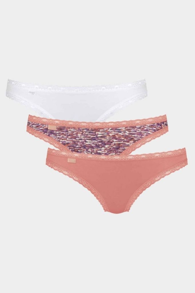 Set 3 chiloti tanga, Sloggi Weekend Tanga, Multicolor