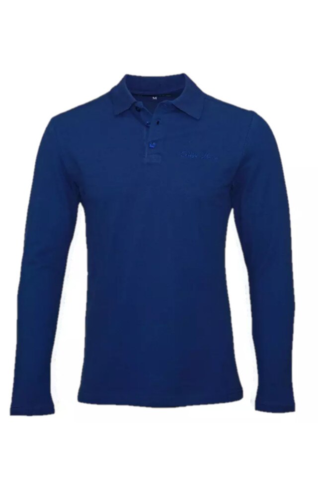 Bluza Barbati Polo Pablo Malone din Bumbac, Albastru inchis, L