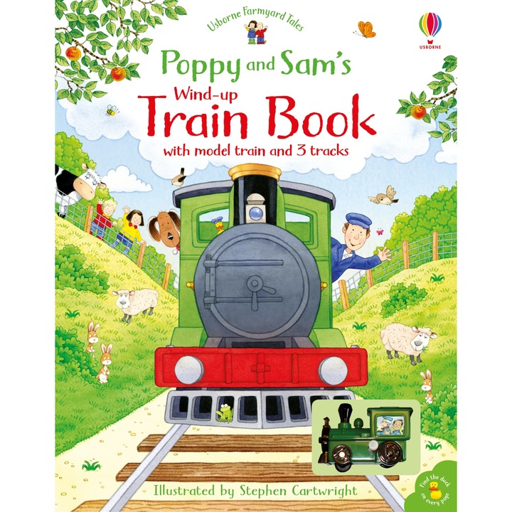 Poppy and Sam's Wind-up Train Book, Usborne, Heather Amery, 3+