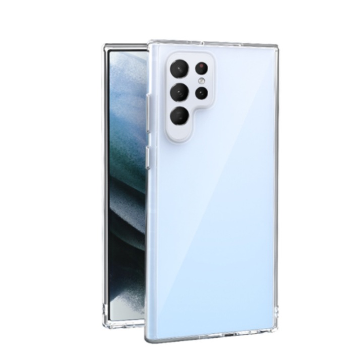 Силиконов Кейс за Samsung Galaxy S22 Ultra 5G, Висококачествен, Прозрачен