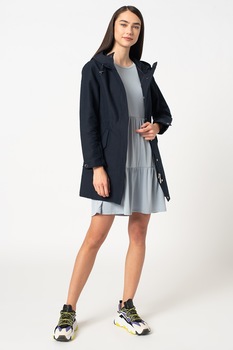 Romeo Gigli, Jacheta cu gluga si talie ajustabila, Bleumarin Romeo Gigli, Jacheta cu gluga si talie ajustabila, Bleumarin