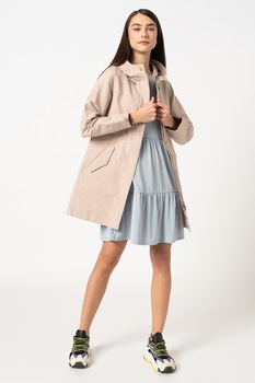 Romeo Gigli, Jacheta cu gluga si talie ajustabila, Bej Romeo Gigli, Jacheta cu gluga si talie ajustabila, Bej