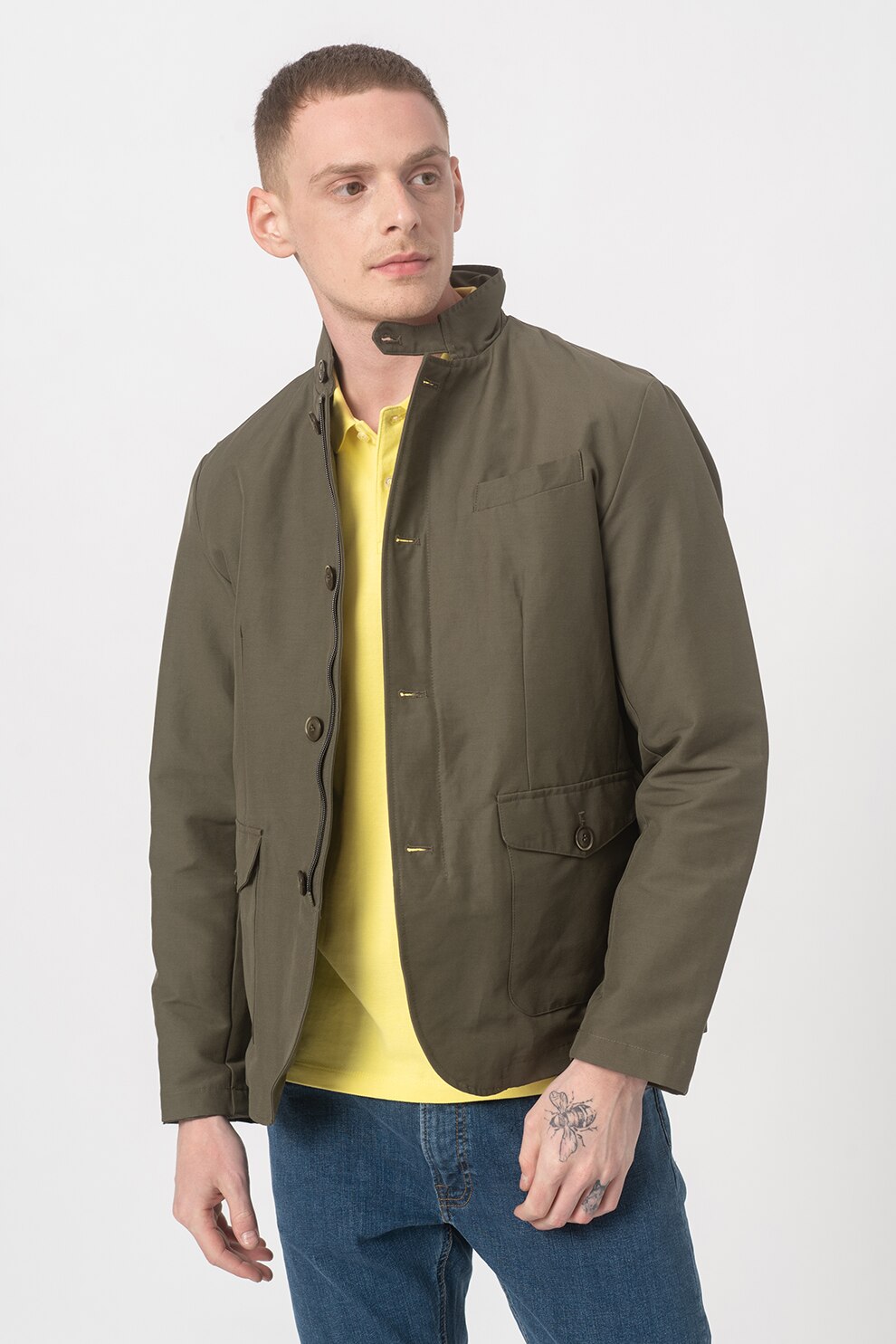 Romeo Gigli, Jacheta usoara cu buzunare cu clapa, Verde militar