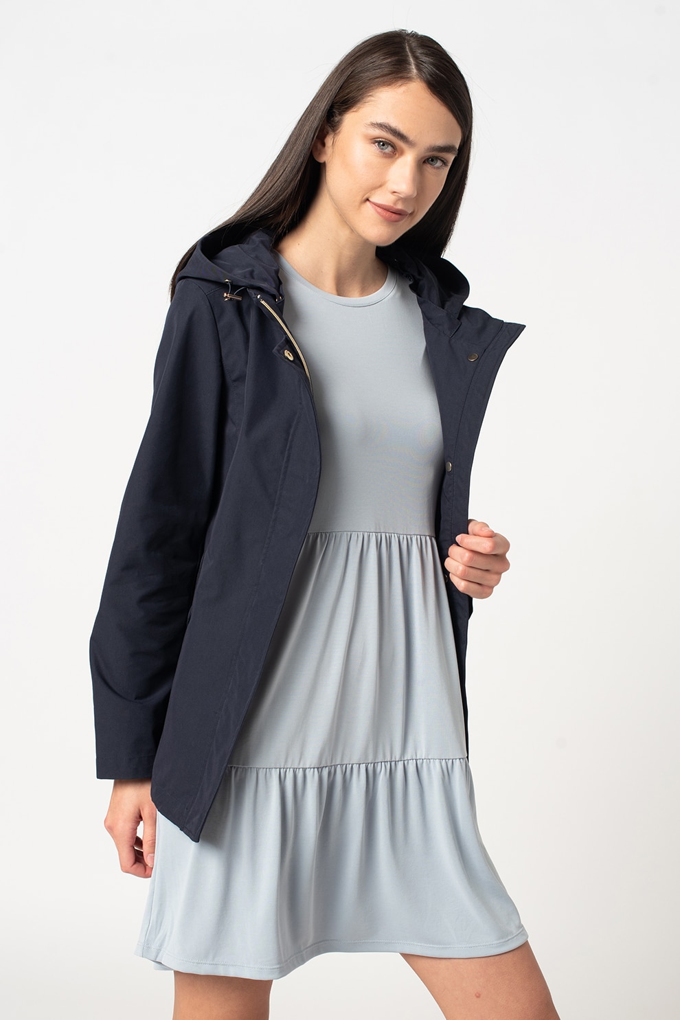 Romeo Gigli, Jacheta usoara cu gluga, Bleumarin