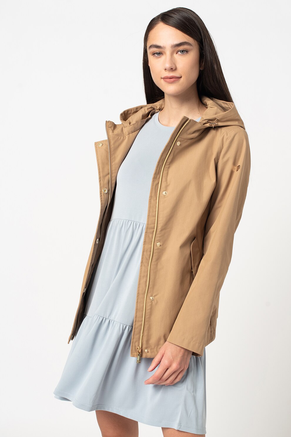 Romeo Gigli, Jacheta usoara cu gluga, Maro camel