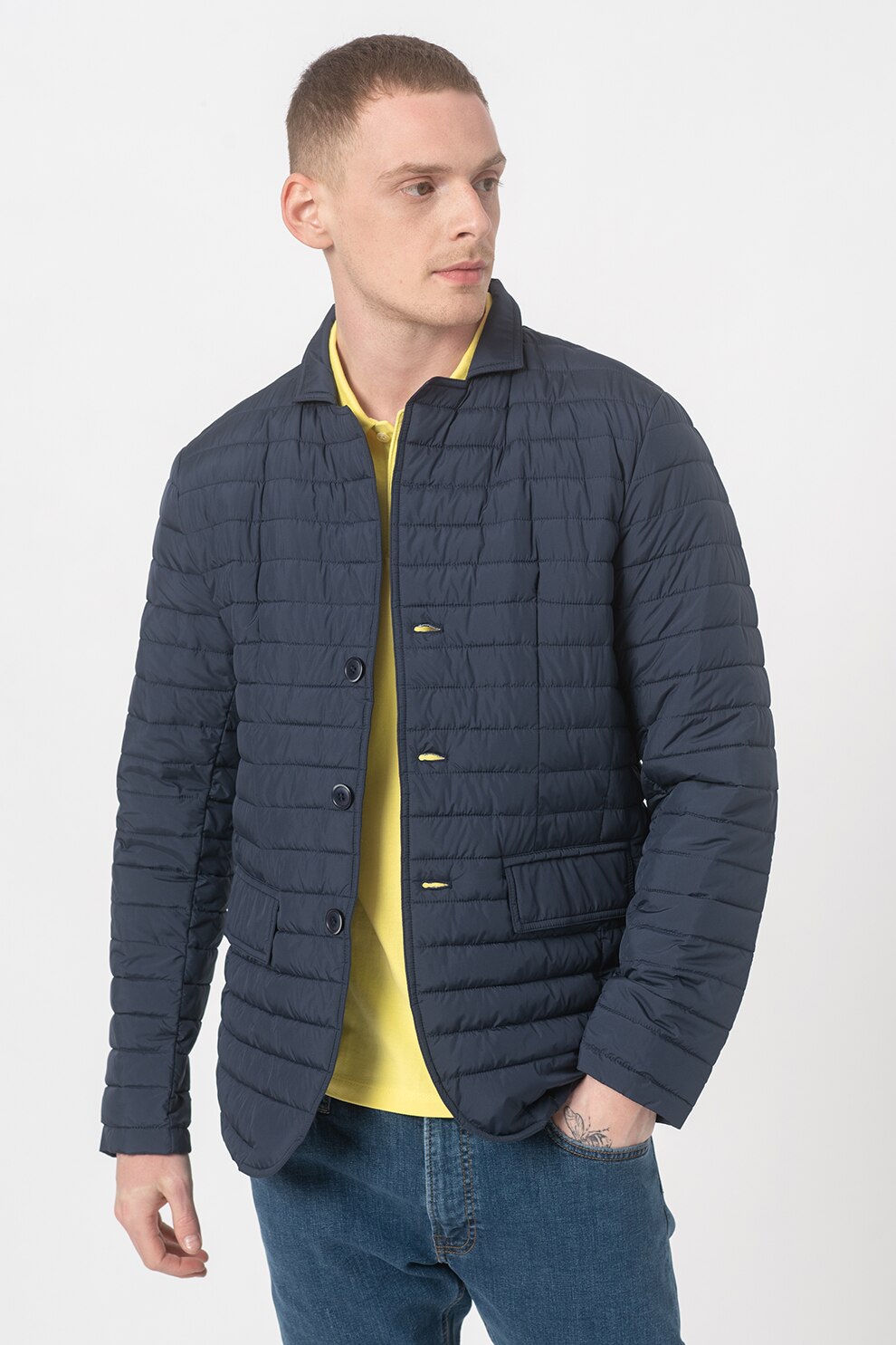 Romeo Gigli, Jacheta usoara cu aspect matlasat, Bleumarin, S