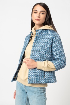 Romeo Gigli, Jacheta matlasata cu maneci 3/4, Albastru Romeo Gigli, Jacheta matlasata cu maneci 3/4, Albastru