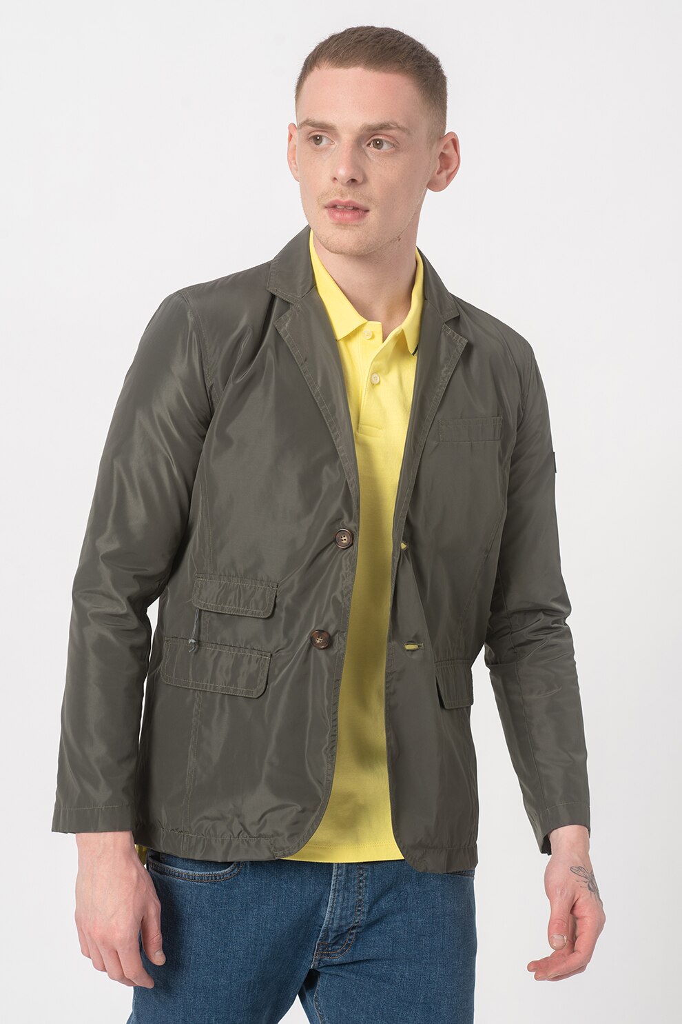 Romeo Gigli, Jacheta-sacou cu buzunare multiple, Verde forest