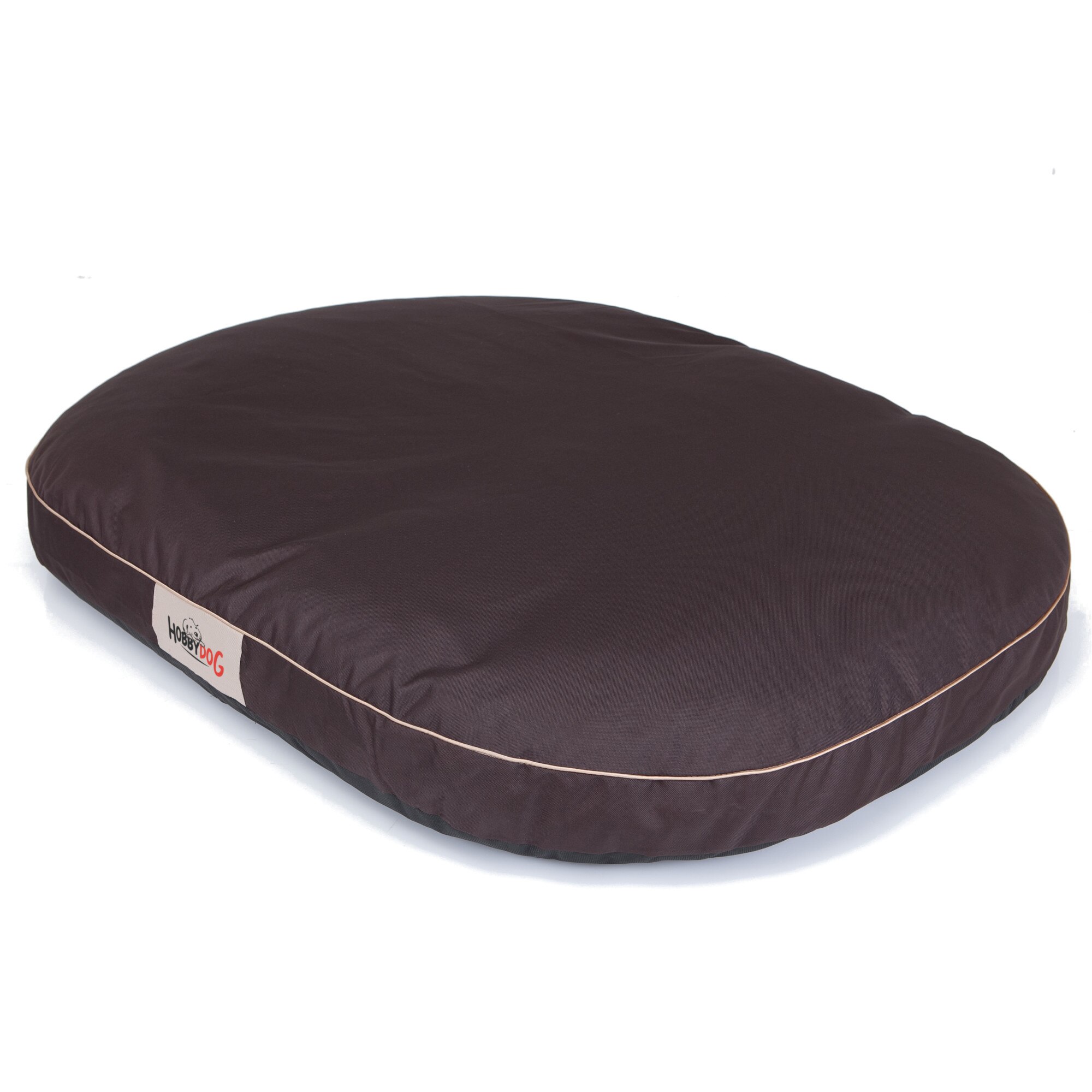 Saltea ovala XL Inchis maro 108x85x15 cm