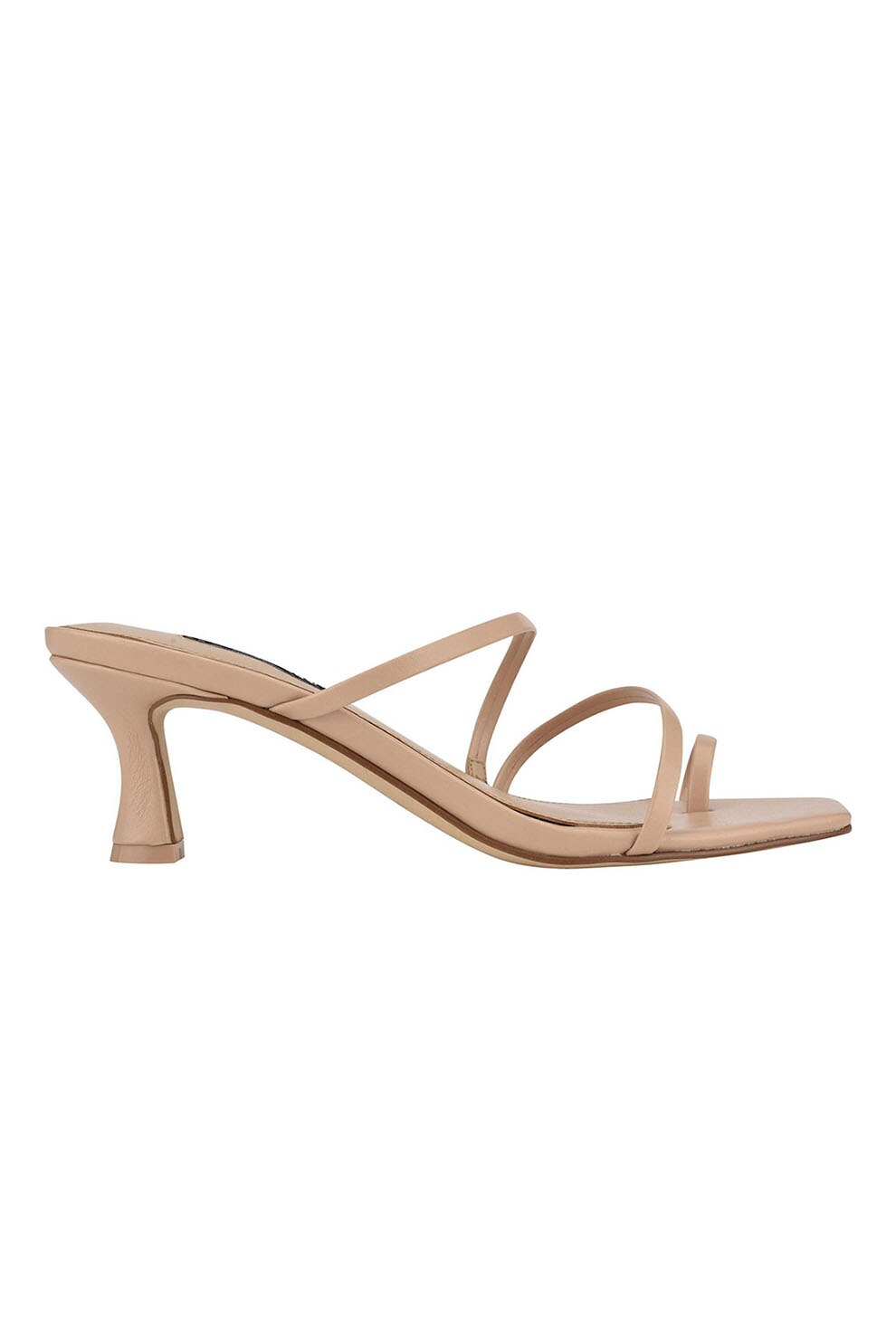 NINE WEST, Papuci din piele ecologica cu toc Alla