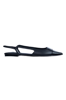 NINE WEST, Pantofi slingback din piele cu varf ascutit Babee NINE WEST, Pantofi slingback din piele cu varf ascutit Babee