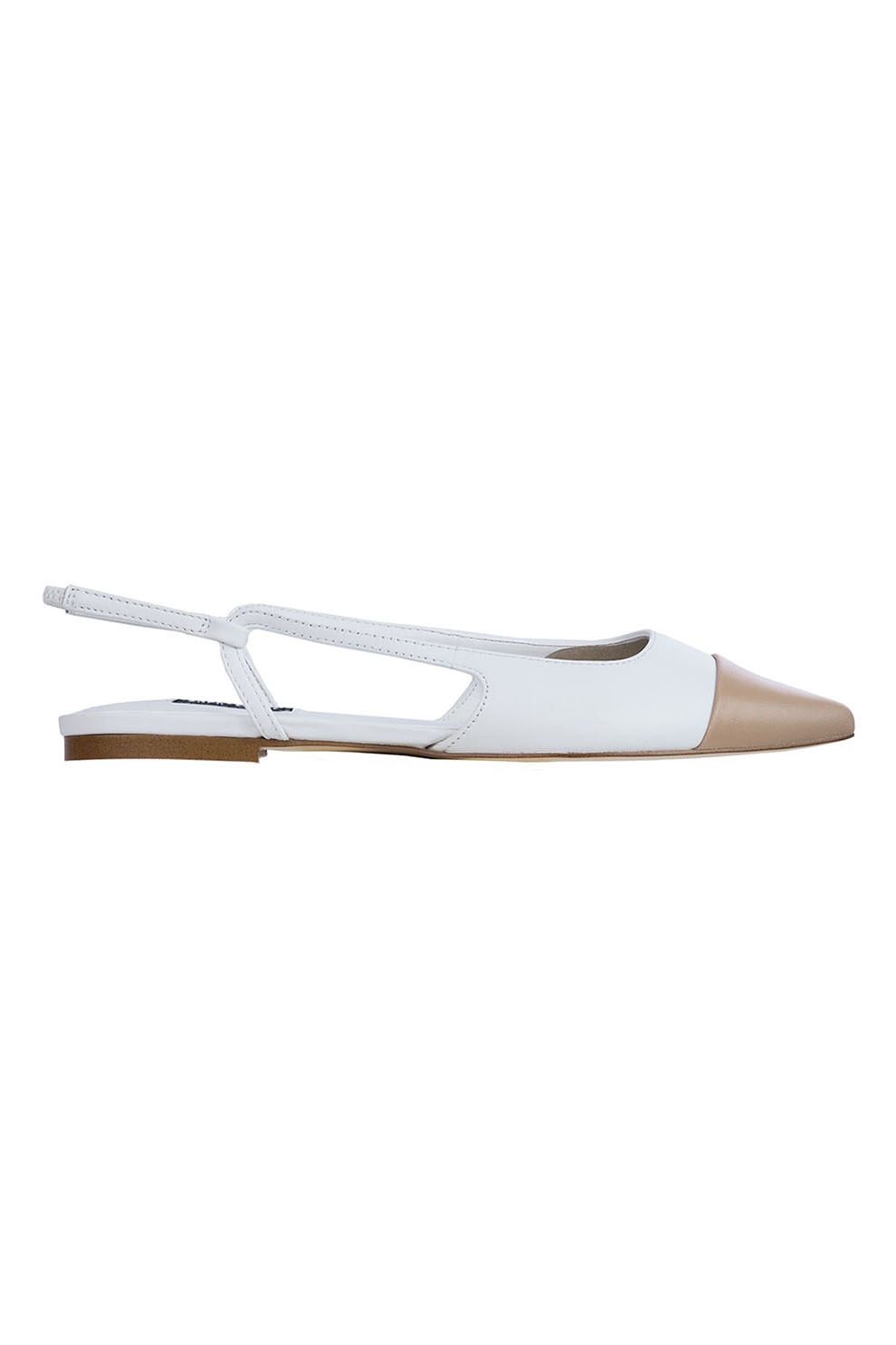 NINE WEST, Pantofi slingback din piele cu varf ascutit Babee