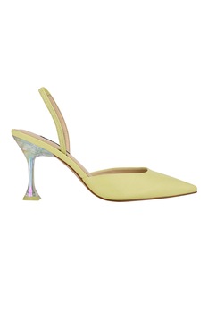 NINE WEST, Pantofi slingback cu varf ascutit si toc cu irizatii Happy NINE WEST, Pantofi slingback cu varf ascutit si toc cu irizatii Happy