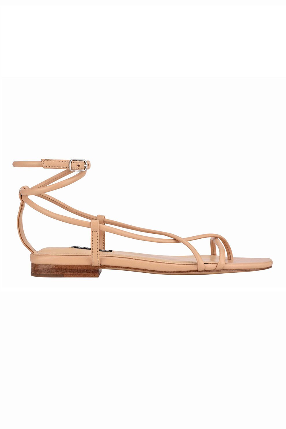 NINE WEST, Sandale din piele ecologica cu barete multiple Mandie