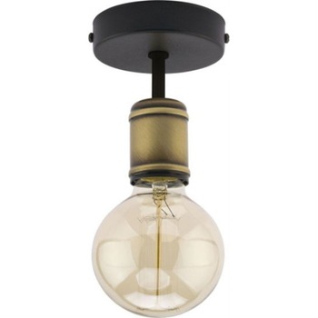 Pendul Cojom Tavi 1n, metal negru auriu, 1 bec cu dulie E27, apropiat de tavan,135mm inaltime Pendul Cojom Tavi 1n, metal negru auriu, 1 bec cu dulie E27, apropiat de tavan,135mm inaltime