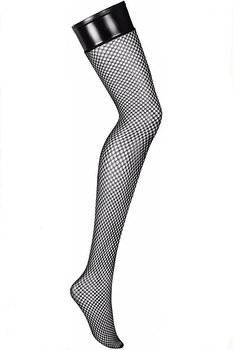 Sosete lungi dama Obsessive Darkie, Poliamida/Elastan, Negru, L/XL, Negru mat Sosete lungi dama Obsessive Darkie, Poliamida/Elastan, Negru, L/XL, Negru mat