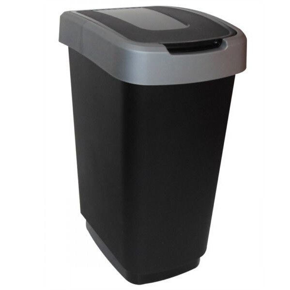 Cos gunoi 50L Jotta negru-gri Domino