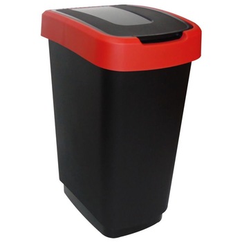Cos gunoi Jotta 25L negru-rosu Domino Cos gunoi Jotta 25L negru-rosu Domino