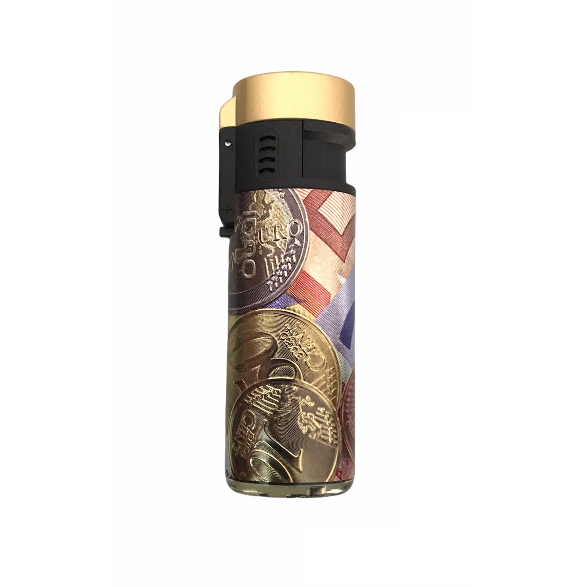 Bricheta Angel LUX Rubber jet Flame, antivant puternica, gold fifty