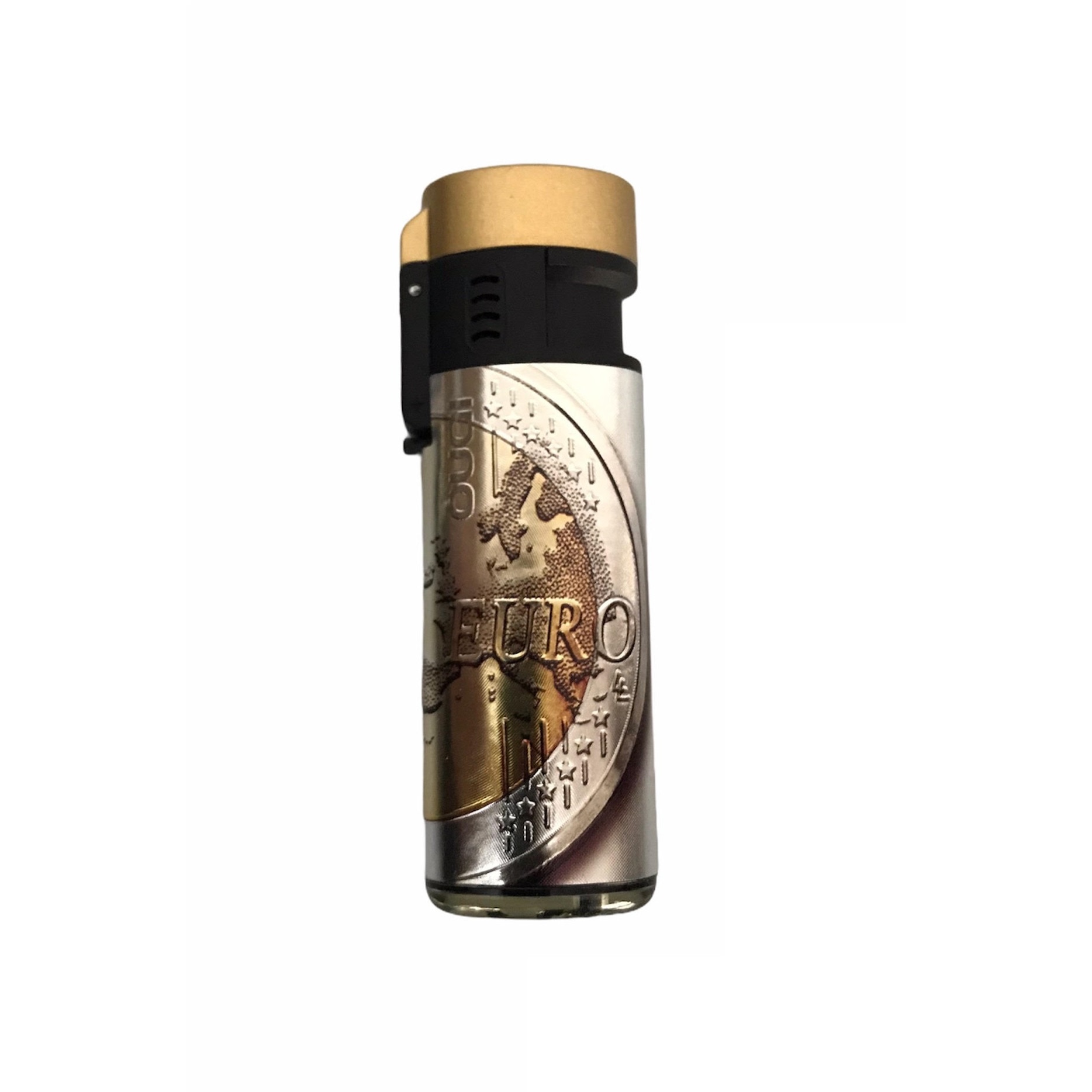 Bricheta Angel LUX Rubber jet Flame, antivant puternica, gold euro