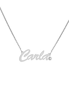 Colier aur alb 14K, Coriolan, nume Carla, diamant 0.01 carate GVS1, 42-45 cm