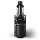 Storcator de fructe si legume prin presare la rece Philips Viva Collection HR1888/70, 150 W, capacitate vas 1 l, Recipient pulpa 0.75 l, Tub de alimentare 70 mm, Negru/Auriu