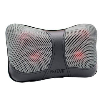 Perna de masaj cu infrarosu RestArt uMini Massage, Adaptor auto, Timer, 4 role de masaj, Negru Perna de masaj cu infrarosu RestArt uMini Massage, Adaptor auto, Timer, 4 role de masaj, Negru
